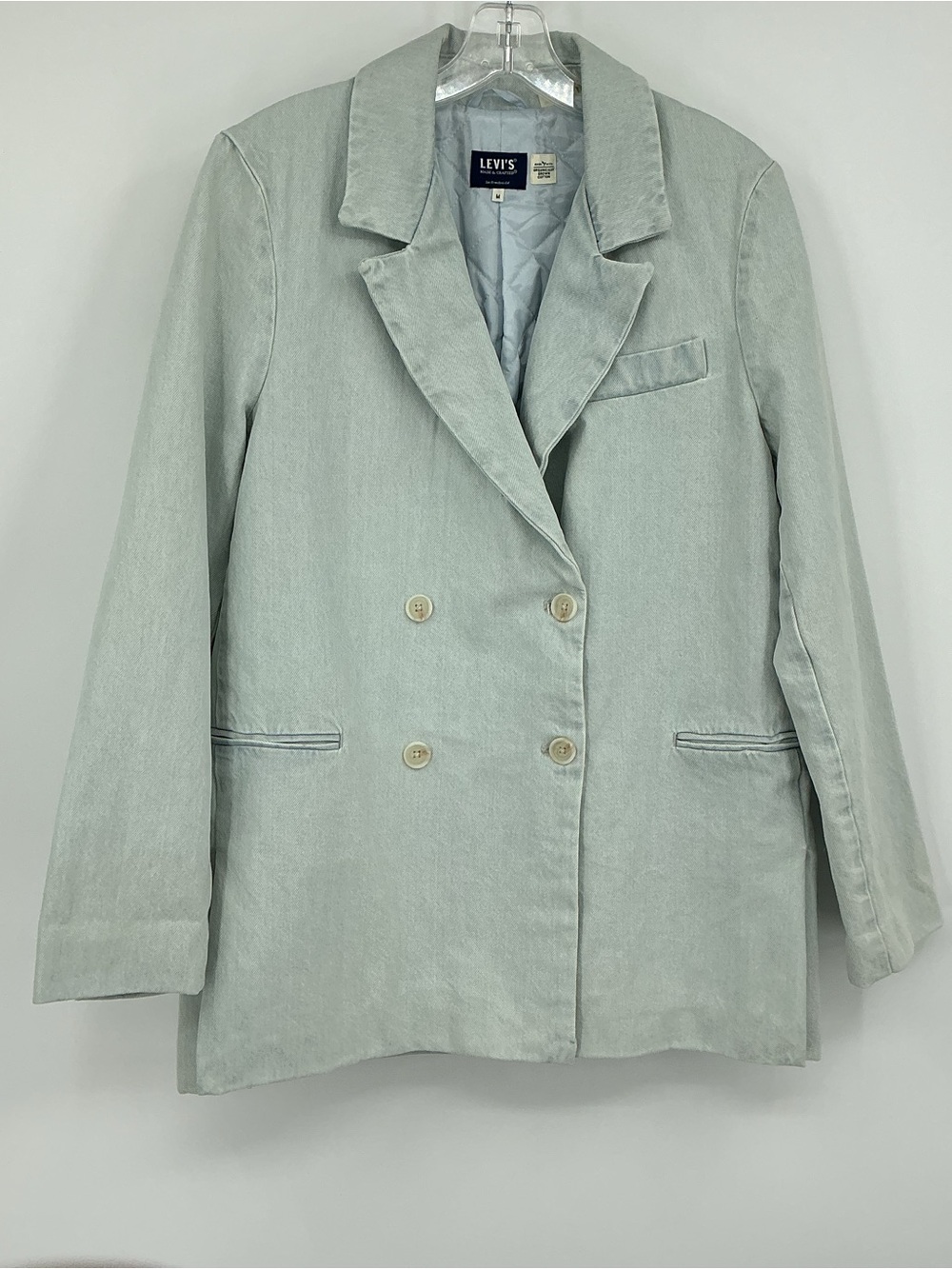 Levi’s Denim Light Wash Double Breasted Jacket/Blazer - Picture 2 of 16